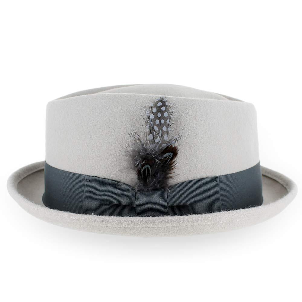 9695 Belfry Crushable Porkpie, Small, Silver